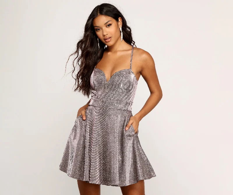 Melanie Glitter Tulle Party Dress