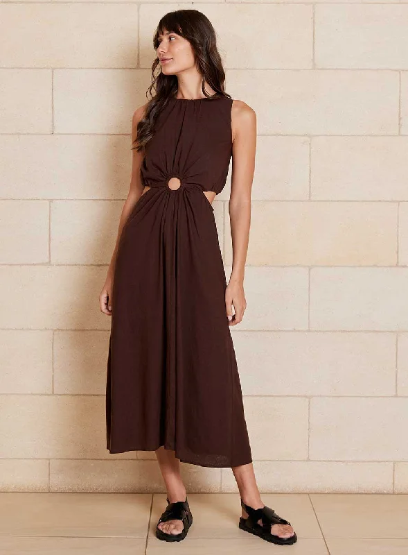 Bella Dress-CHOCOLATE