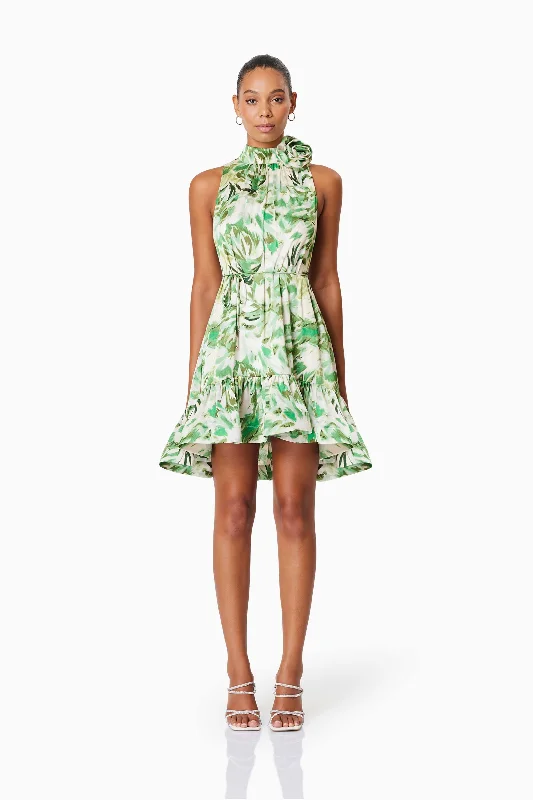 Elliatt Georgia Day Dress - Green Multi