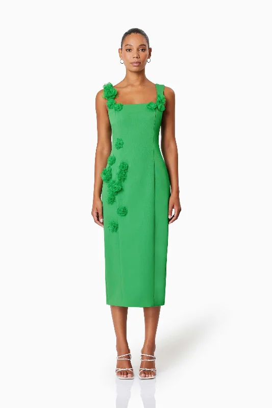 Elliatt Valeria Midi Dress - Green