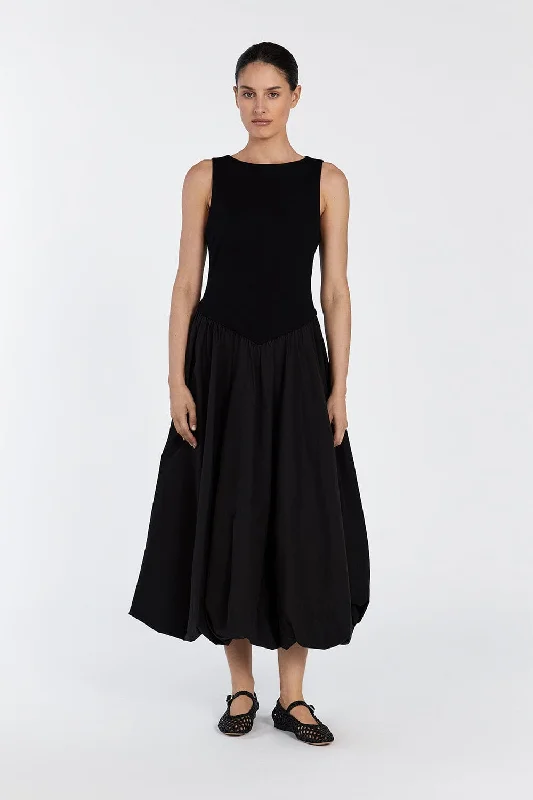 JAMES BLACK BUBBLE MIDI DRESS