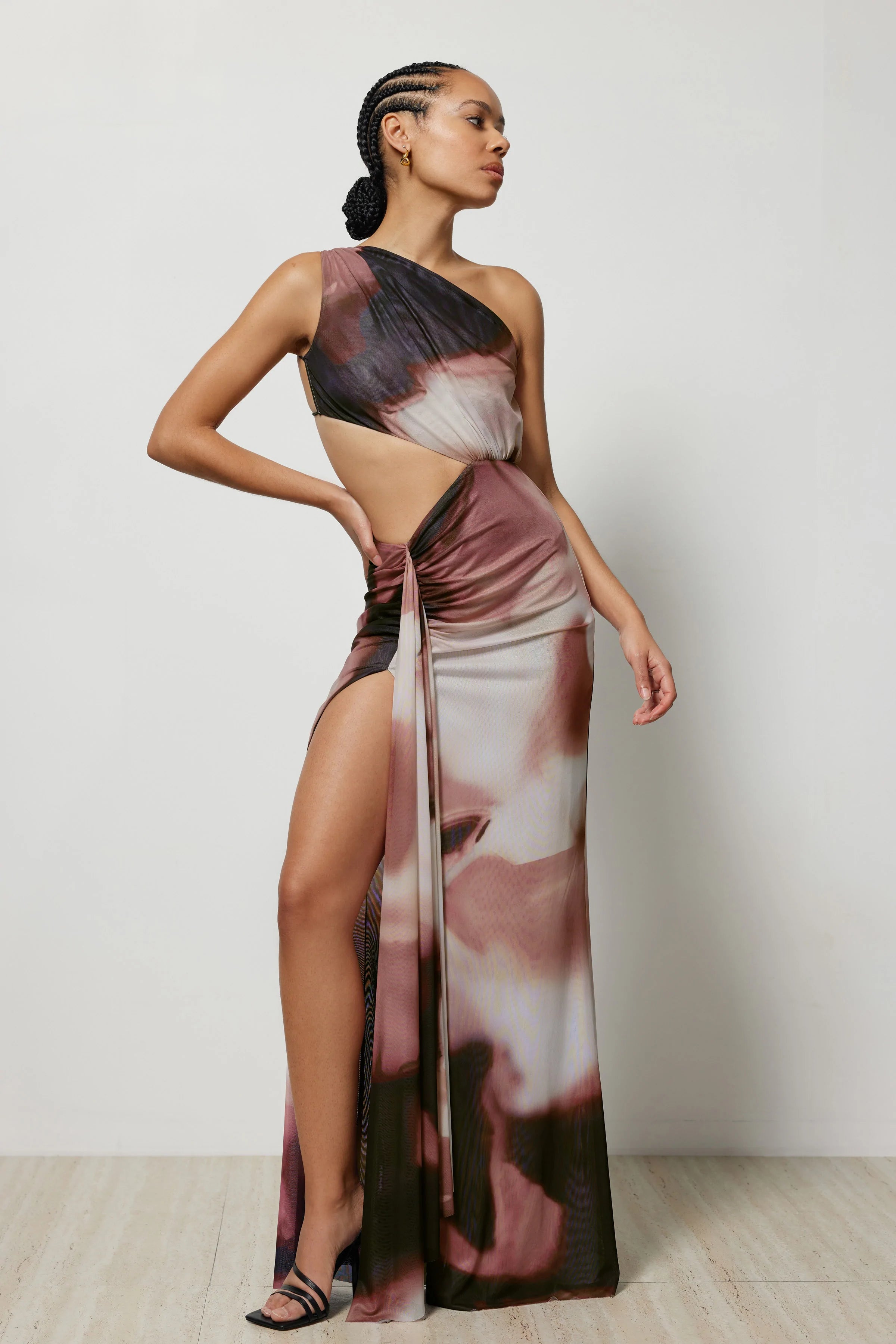 Lexi Zaniah Dress - Copper Liquify Print