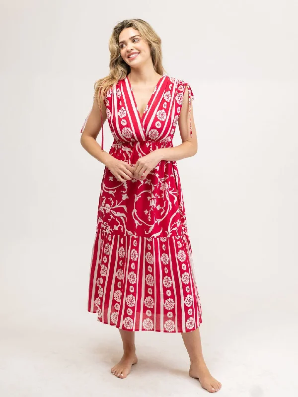 The Blaire Dress | Pink Jodhpur Swirl