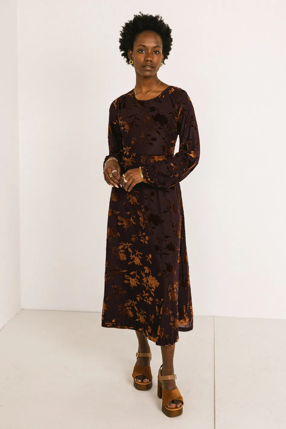 Jane Velvet Midi Dress