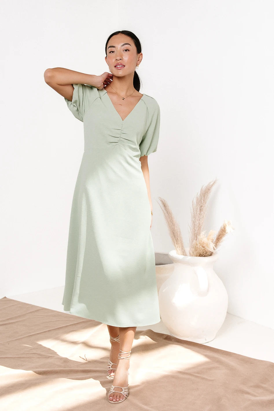 Maeve Midi Dress in Mint - FINAL SALE