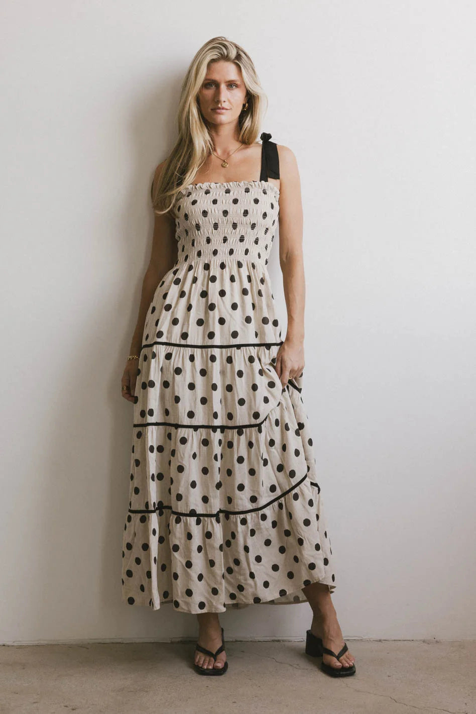 Matilda Polka Dot Midi Dress