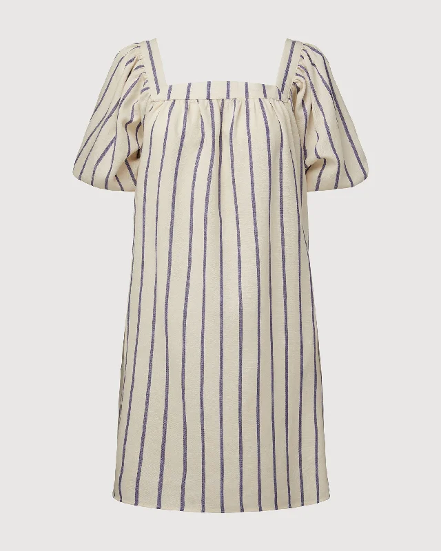 Navy/Ivory Stripe