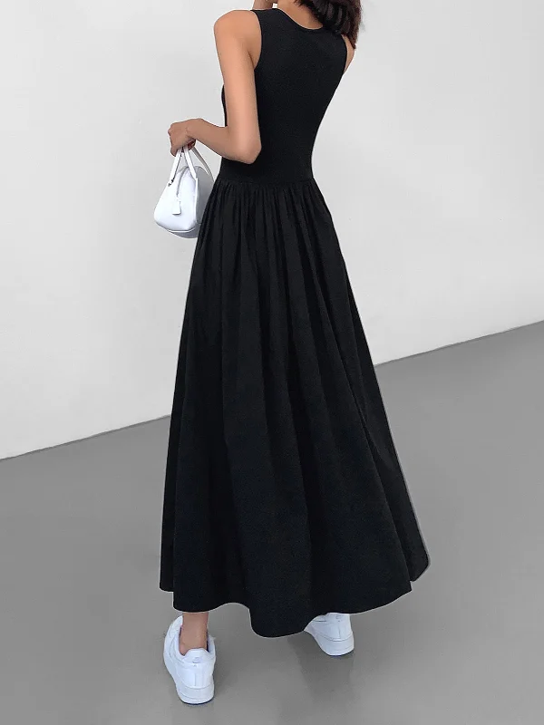 TastyHottie - Leisure Crew Neck Long Dress