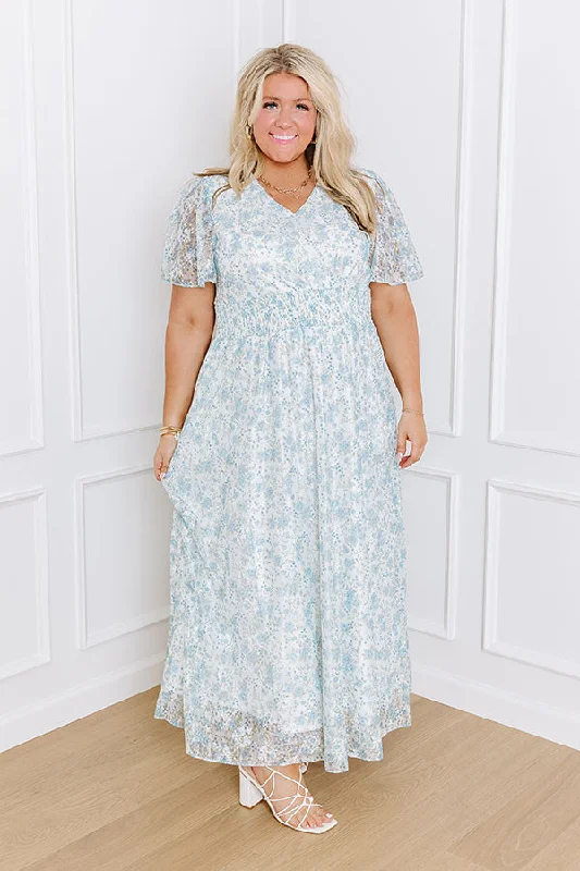 Rose Garden Soiree Lace Maxi Dress Curves