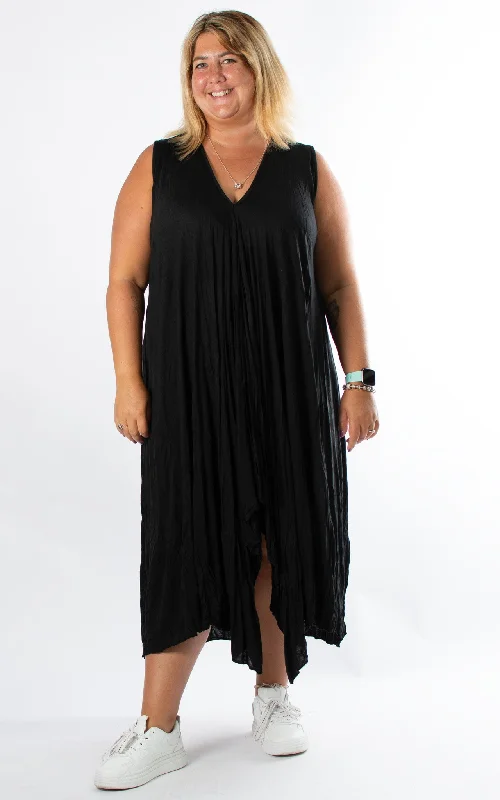 Tina Sleeveless Dress | Black