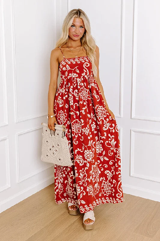 Tucson Sunset Floral Maxi Dress